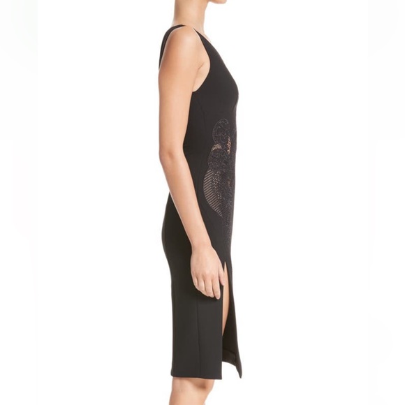 Versace Collection Lace Inset Sheath Dress - vneck, side slit. Never wor… - Picture 2 of 5
